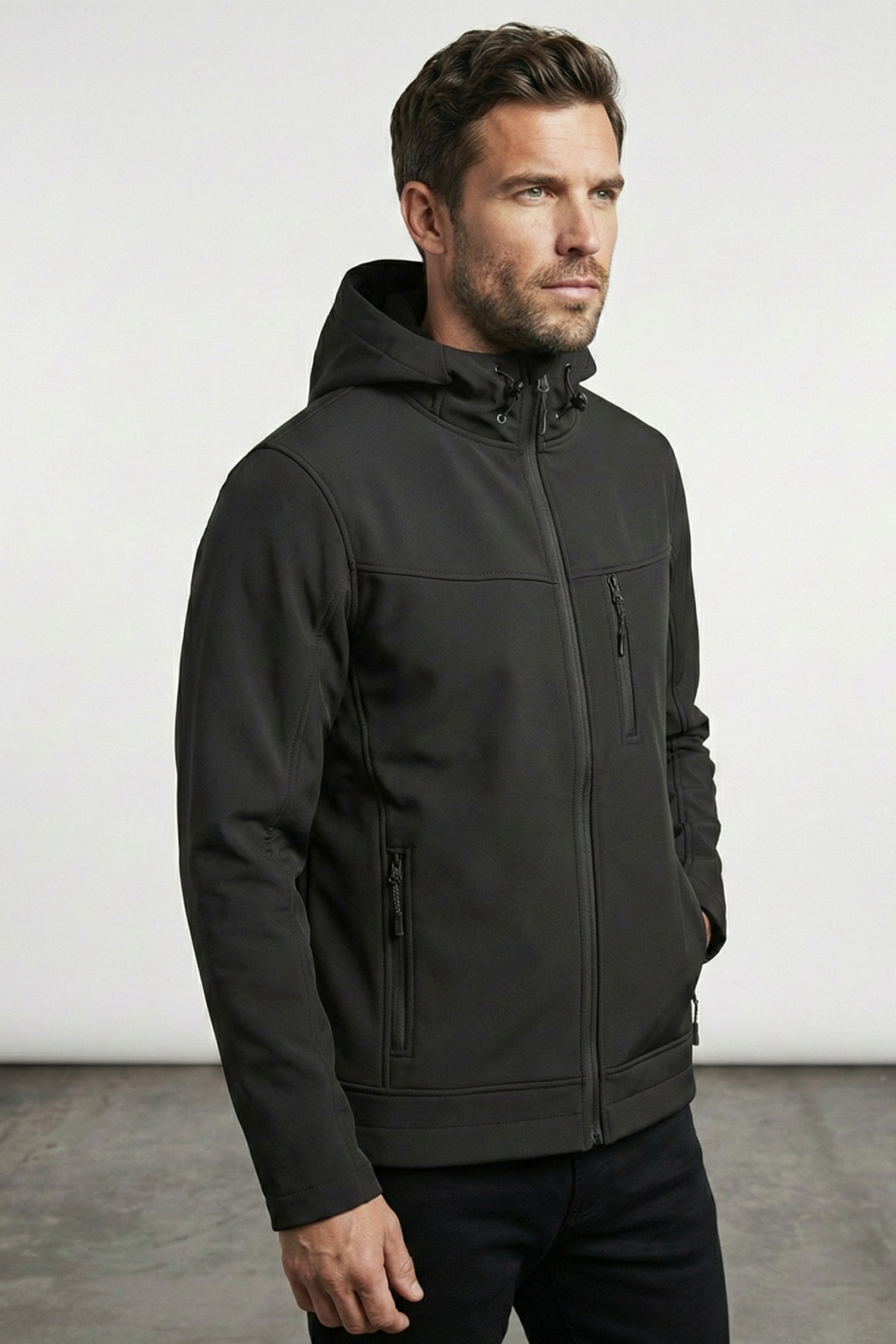 Erkek%20Mont%20İçi%20Polarlı%20Softshell%20Mont%20Su%20ve%20Rüzgar%20Geçirmez%20Kapüşonlu%20Spor%20Mont