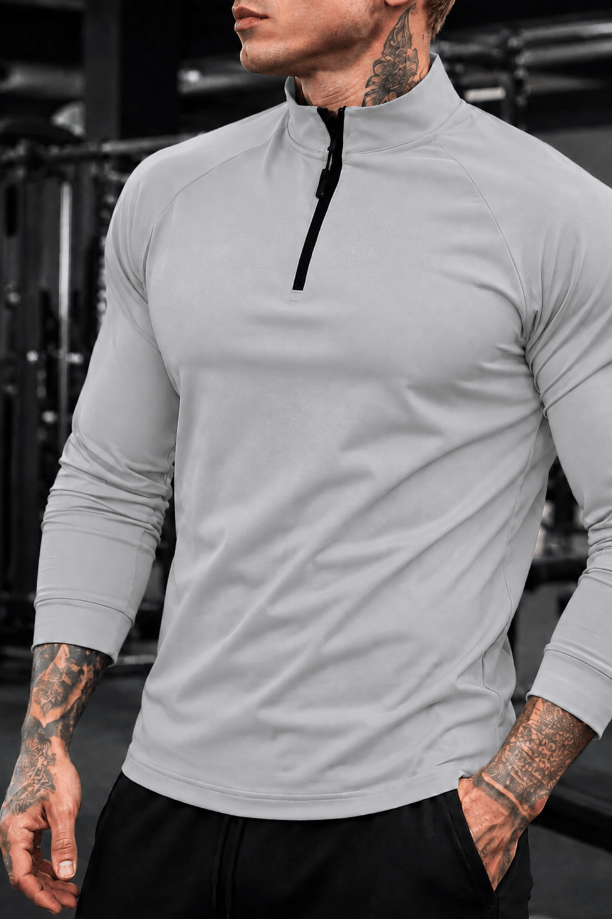 Erkek%20Yarım%20Fermuarlı%20Compression%20Uzun%20Kol%20Spor%20Tişört%20ve%20Fitness%20Tişörtü%20DALGIÇ-UZUN-Gri