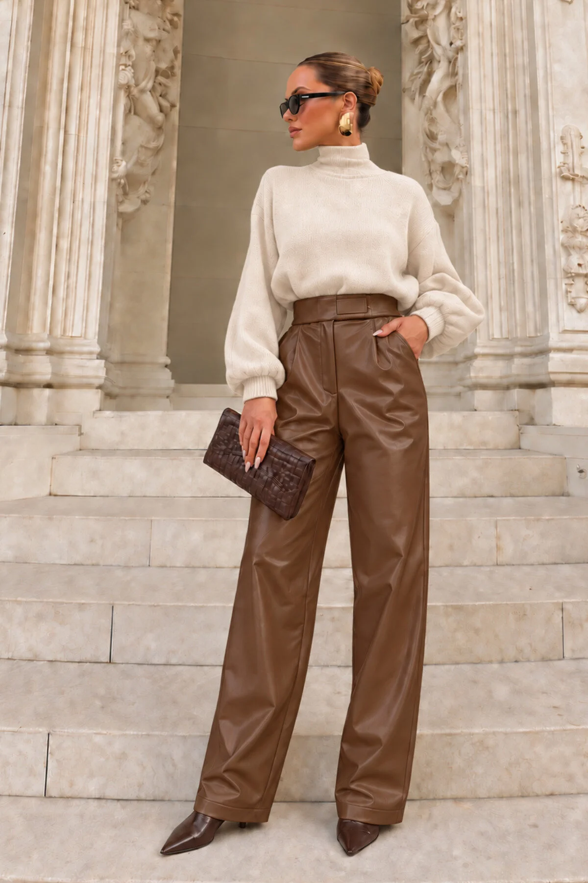 Kadın%20Yüksek%20Bel%20Çırtlı%20Bol%20Paça%20Deri%20Pantolon%20Palazzo%20DERİ-PANT-Siyah