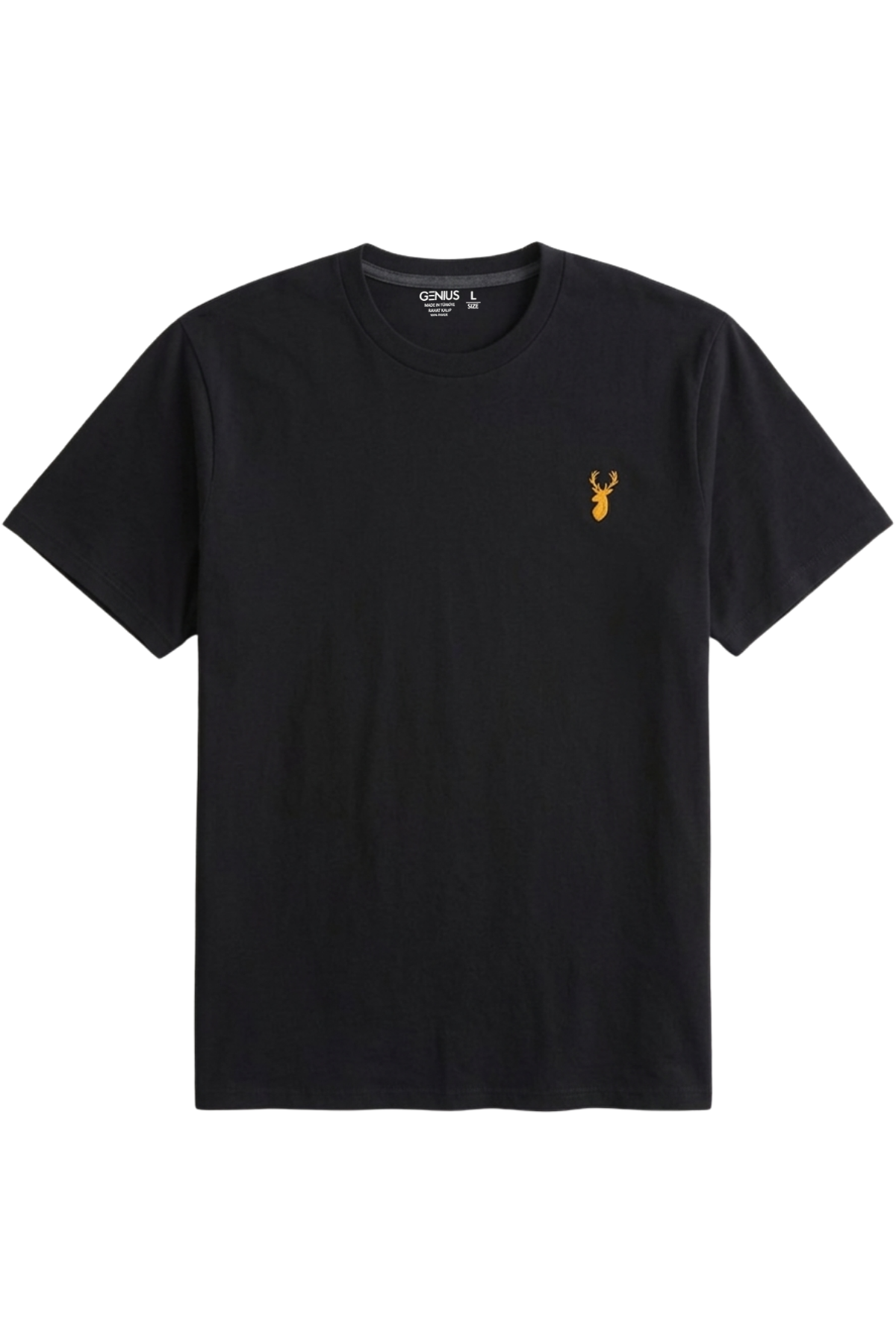 Erkek%20Siyah%20Tişört%20%100%20Pamuk%20Süprem%20Basic%20Tişört%20Bisiklet%20Yaka%20Nakışlı%20T-shirt%20ERKEK-NAKIŞLI