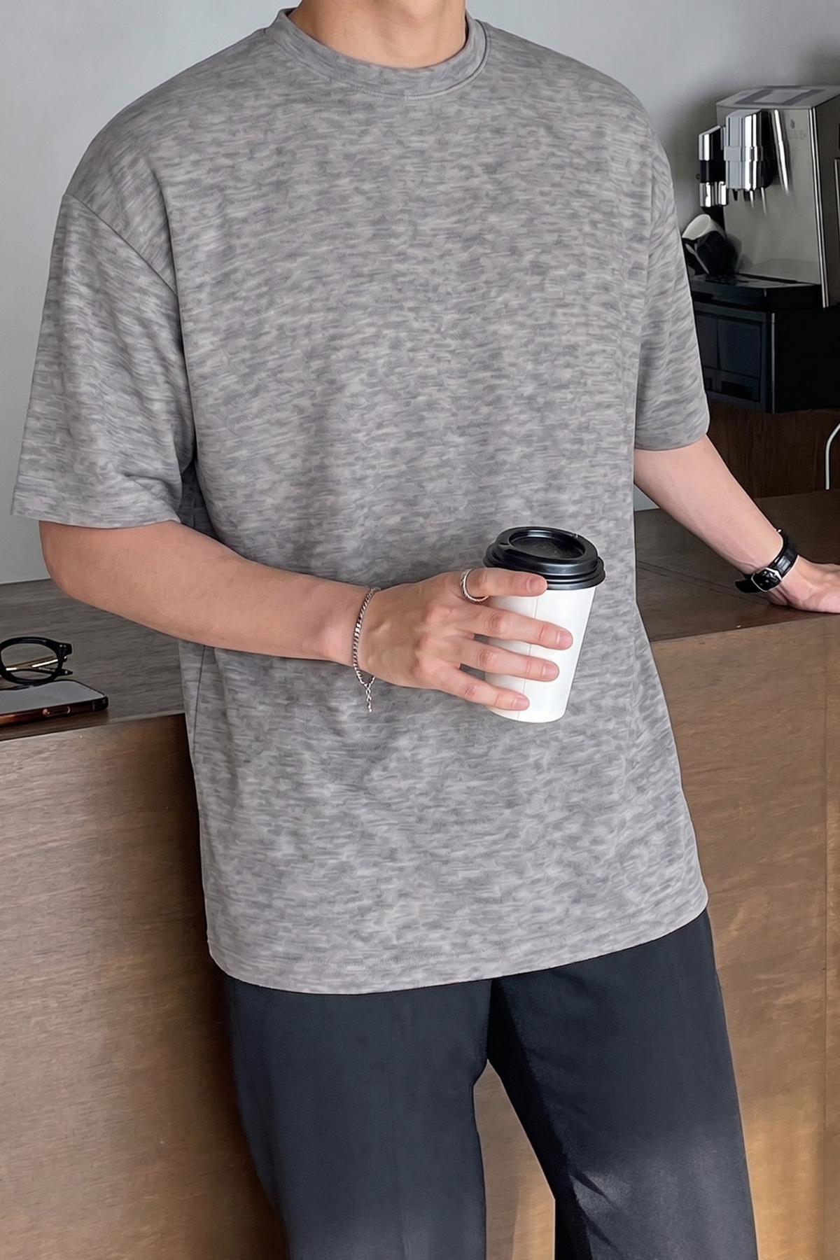 Erkek%20Oversize%20Tişört%20Pamuk%20Kumaş%20Bisiklet%20Yaka%20Rahat%20Kalıp%20T-shirt-Gri%20Melanj