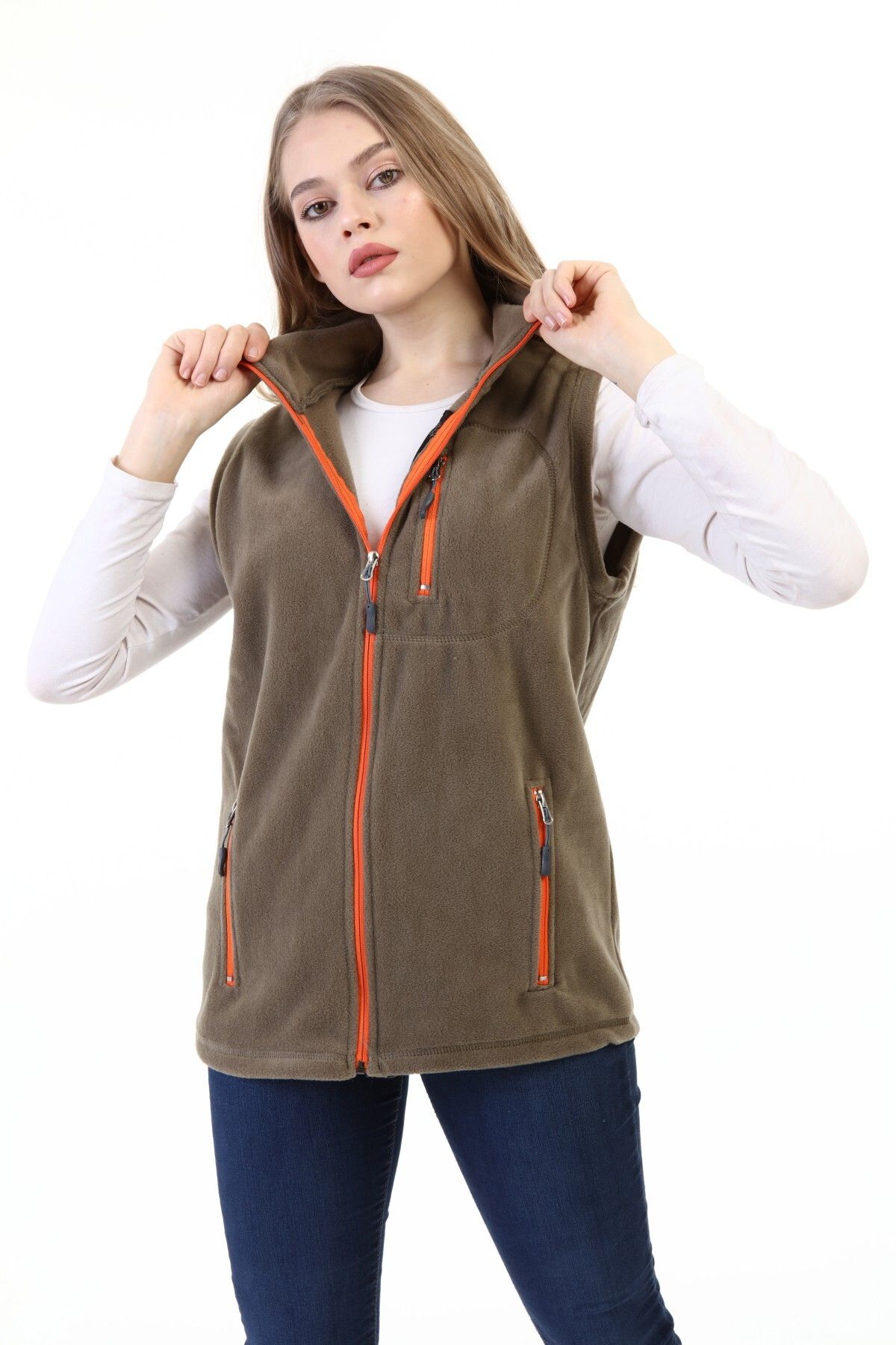 Store%20Kadın%20Polar%20Yelek%20Tam%20Fermuarlı%20Outdoor%20Spor%20Yelek%203cepli-AÇIK%20HAKİ