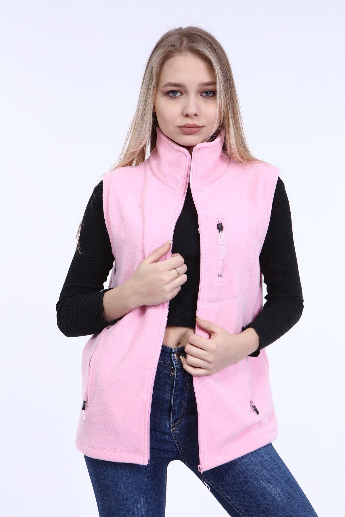 Store%20Kadın%20Polar%20Yelek%20Tam%20Fermuarlı%20Outdoor%20Spor%20Yelek%203cepli-Pembe