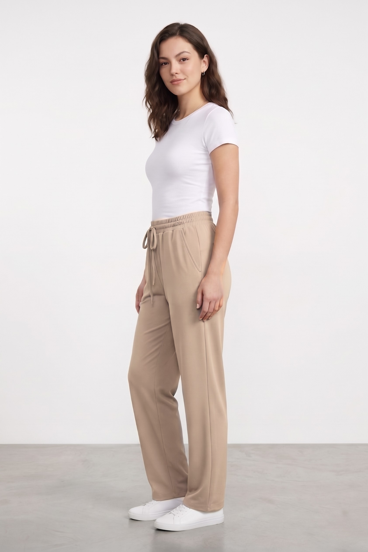 Kadın%20Pantolon%20Beli%20Lastikli%20Cepli%20Rahat%20Kalıp%20Kadın%20Spor%20Pantolon-Taş