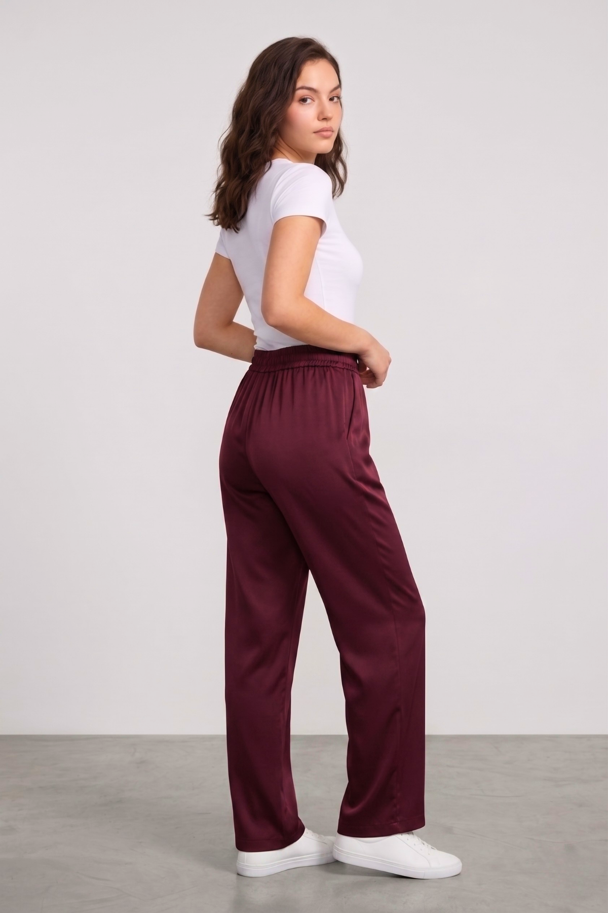 Kadın%20Pantolon%20Beli%20Lastikli%20Cepli%20Rahat%20Kalıp%20Kadın%20Spor%20Pantolon-Mürdüm
