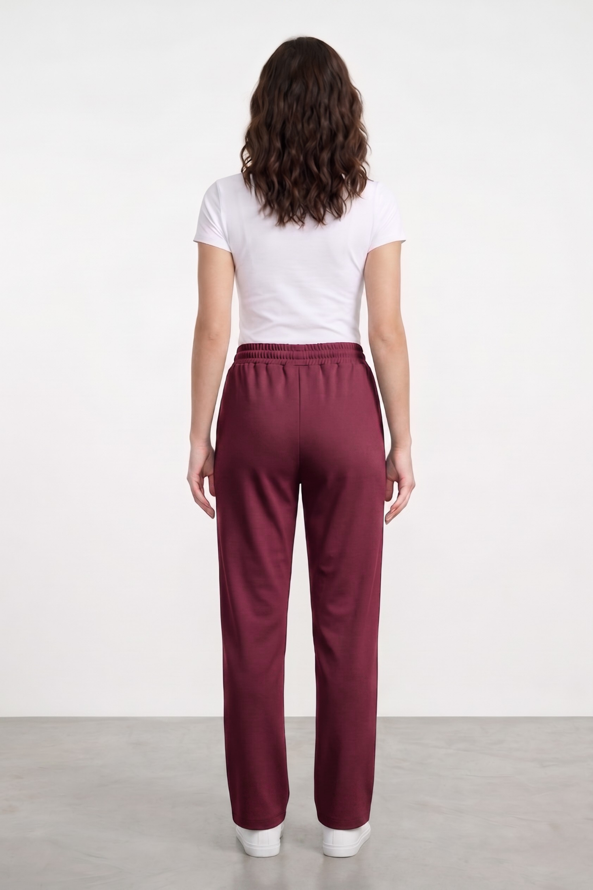 Kadın%20Pantolon%20Beli%20Lastikli%20Cepli%20Rahat%20Kalıp%20Kadın%20Spor%20Pantolon-Mürdüm