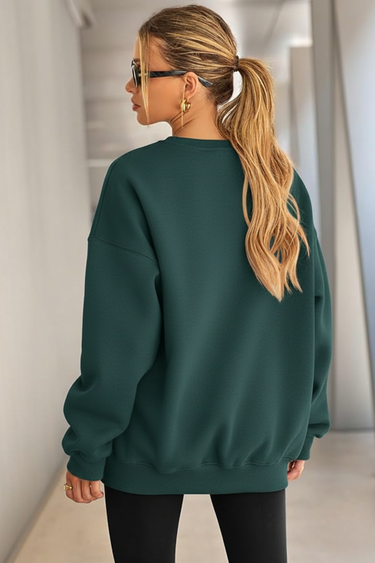 Genıus%20Store%20Kadın%20Sweatshirt%20Oversize%20Geniş%20Kalıp%20İçi%20Şardonlu%20Bisiklet%20Yaka%20Oversize Sweatshirt%20KADIN-SWEATSHIRT-Nefti