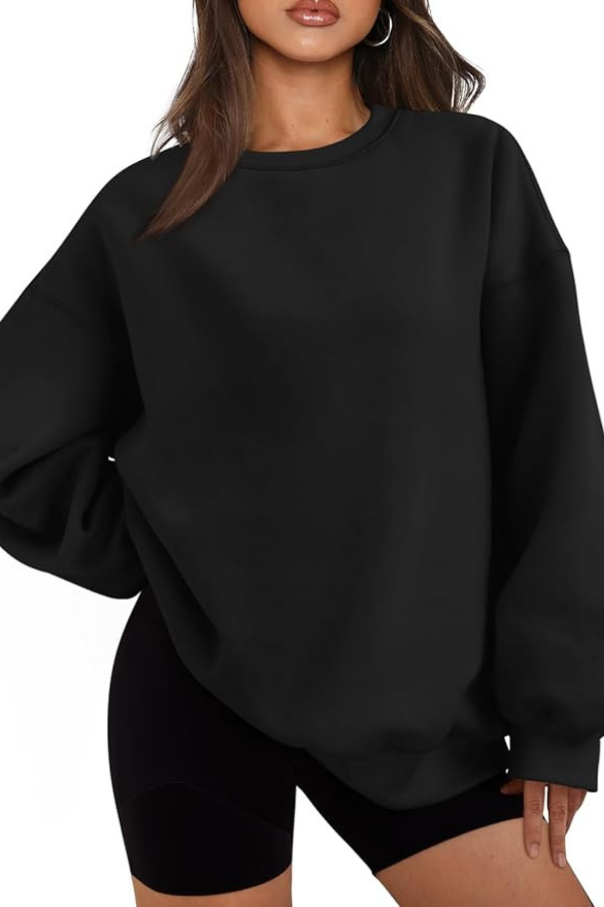 Genıus%20Store%20Kadın%20Sweatshirt%20Oversize%20Geniş%20Kalıp%20İçi%20Şardonlu%20Bisiklet%20Yaka%20Oversize Sweatshirt%20KADIN-SWEATSHIRT