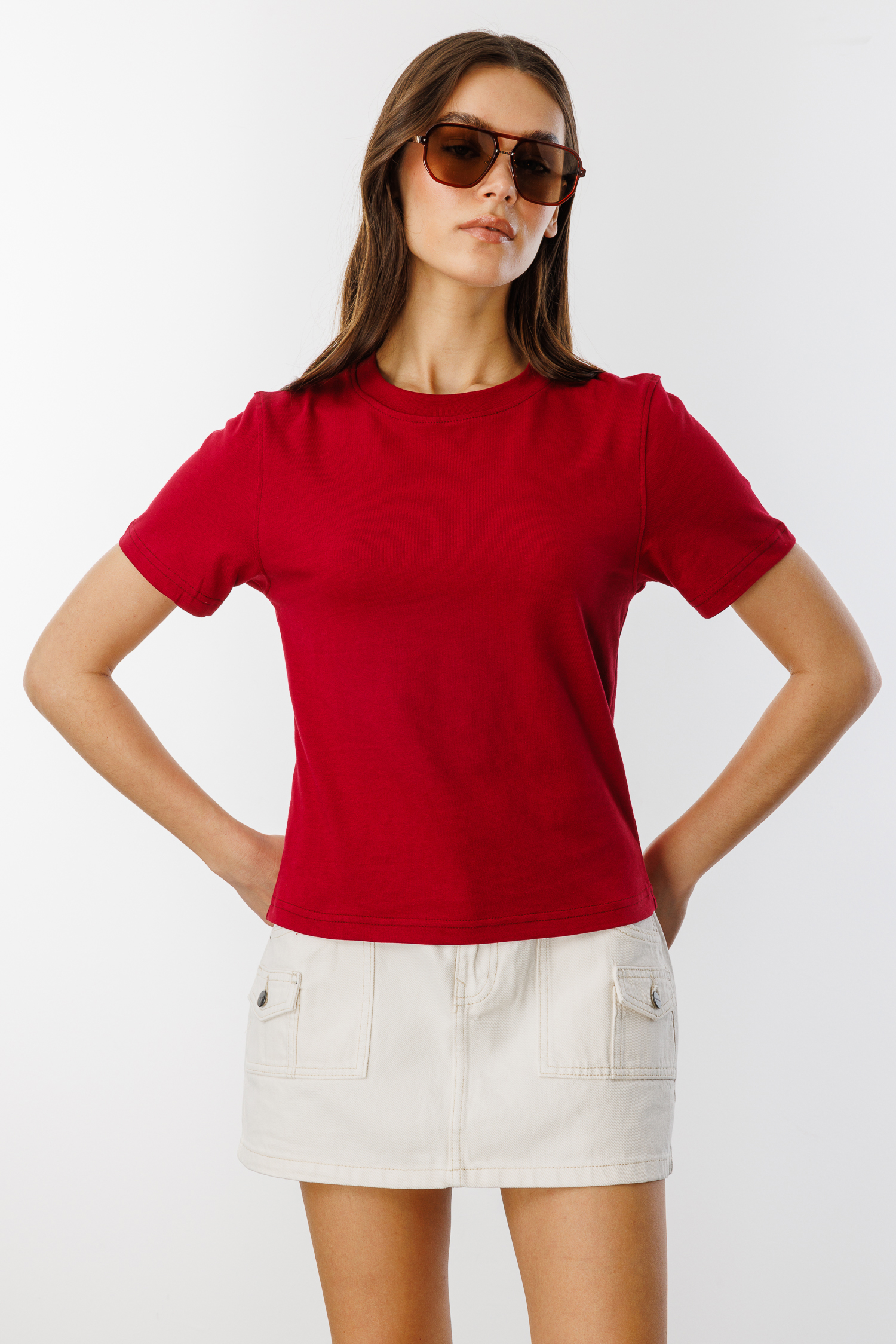 Kadın%20T-shirt%20Kısa%20Kollu%20Organik%20Pamuklu%20Bisiklet%20Yaka%20Crop%20T-shirt%20KADIN-T-SHIRT-Bordo