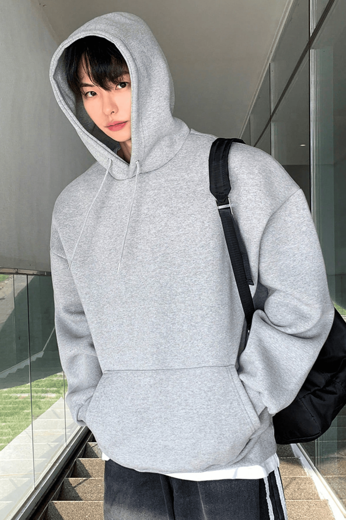 Genius%20Store%20Erkek%20Sweatshirt%20Kanguru%20Cepli%20%20İçi%20Polarlı%203%20İplik%20Kapüşonlu%20Oversize Sweatshirt%20KANGURU-SWEATSHIRT-Gri