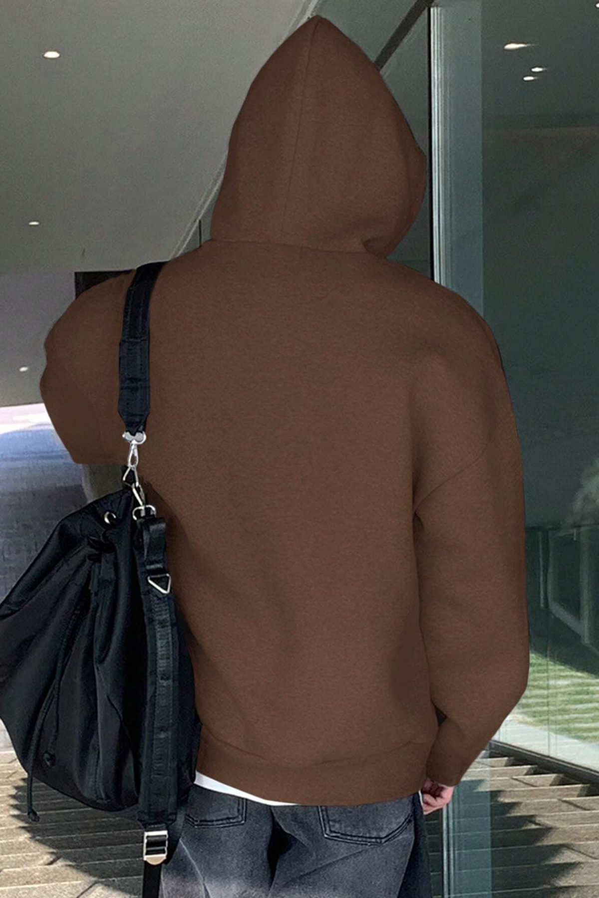 Genius%20Store%20Erkek%20Sweatshirt%20Kanguru%20Cepli%20%20İçi%20Polarlı%203%20İplik%20Kapüşonlu%20Oversize Sweatshirt%20KANGURU-SWEATSHIRT-Kahverengi