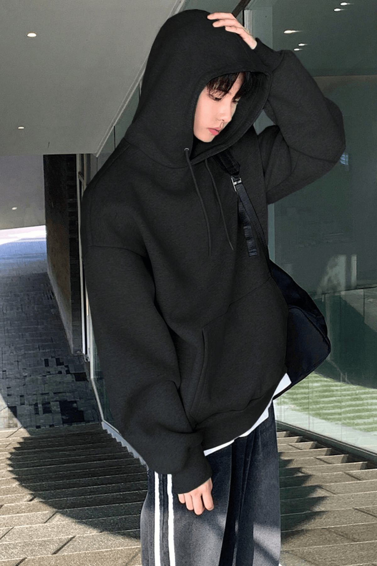 Genius%20Store%20Erkek%20Sweatshirt%20Kanguru%20Cepli%20%20İçi%20Polarlı%203%20İplik%20Kapüşonlu%20Oversize Sweatshirt%20KANGURU-SWEATSHIRT