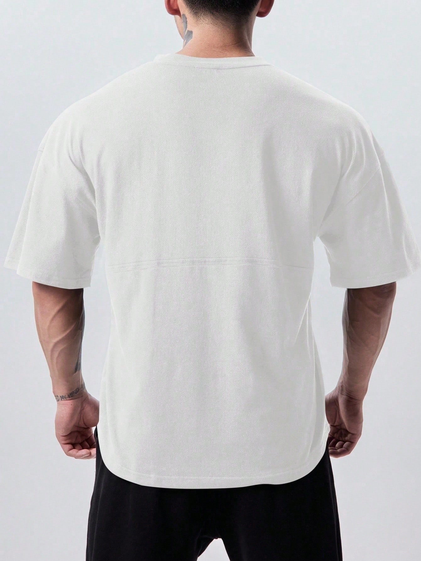 Genius%20Erkek%20Spor%20Tişört%20Oversize%20Fitness%20&%20Gym%20Antrenman%20Tişörtü-Beyaz