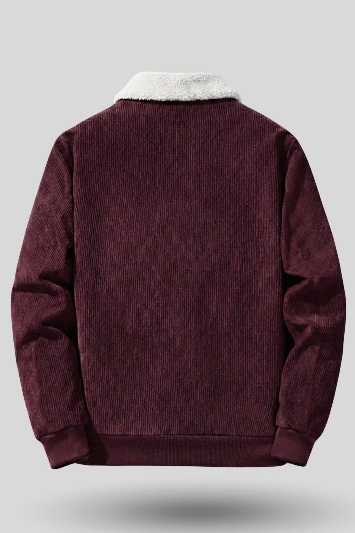 Erkek%20Kadife%20Mont%20Peluş%20Astarlı%20Tam%20Fermuarlı%20Gömlek%20Yaka%20Spor%20Mont-Bordo