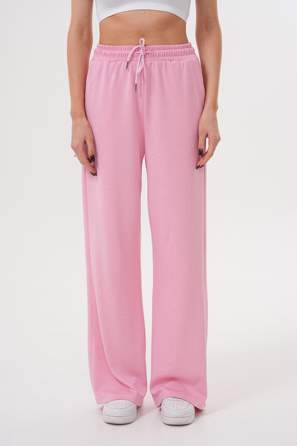 Kadın%20Geniş%20Paça%20Modal%20Eşofman%20Altı%20MODAL-EŞOFMAN-PEMBE