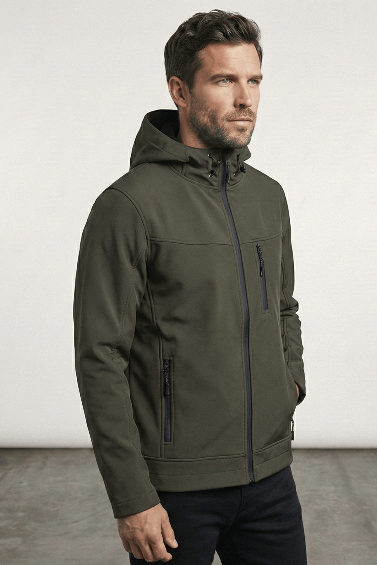 Erkek%20Mont%20İçi%20Polarlı%20Softshell%20Mont%20Su%20ve%20Rüzgar%20Geçirmez%20Kapüşonlu%20Spor%20Mont-Haki