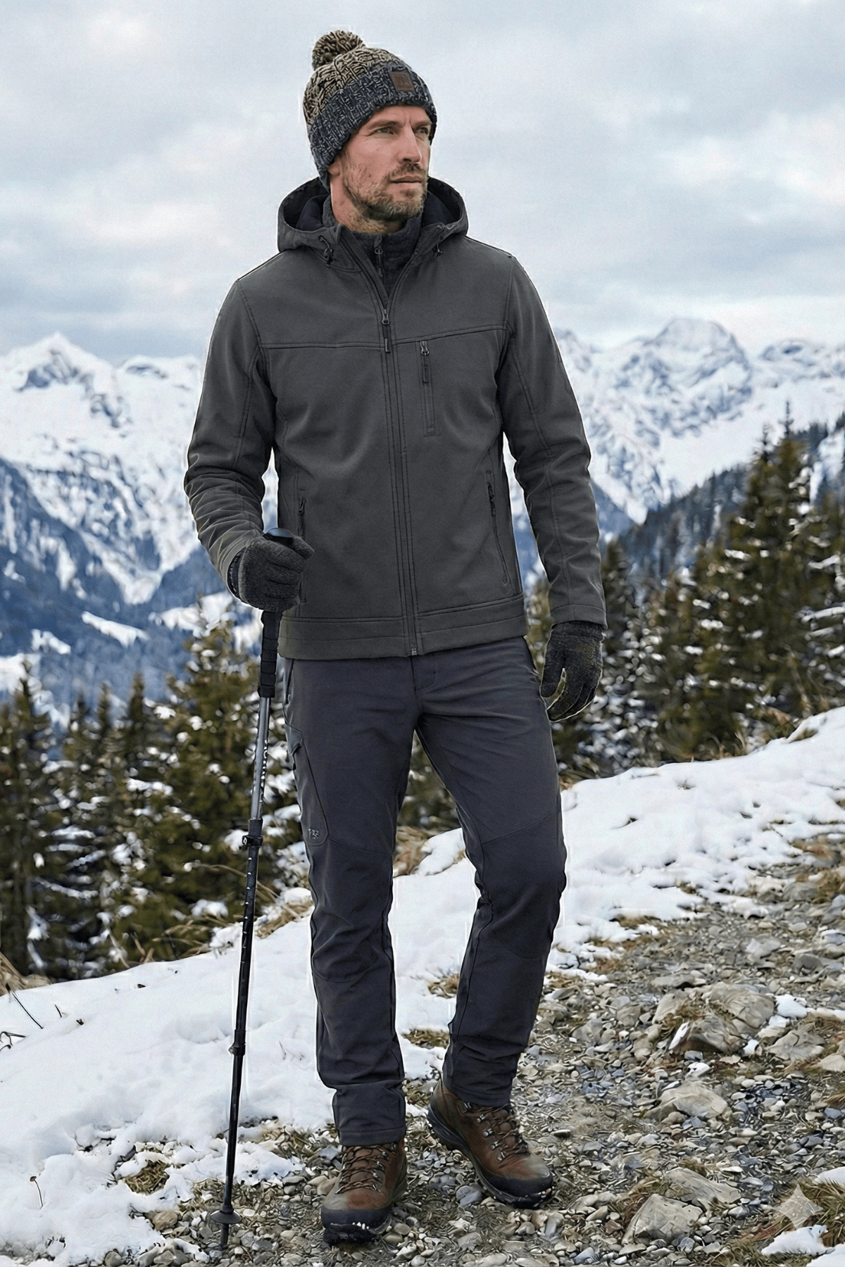 Erkek%20Mont%20İçi%20Polarlı%20Softshell%20Mont%20Su%20ve%20Rüzgar%20Geçirmez%20Kapüşonlu%20Spor%20Mont-Füme