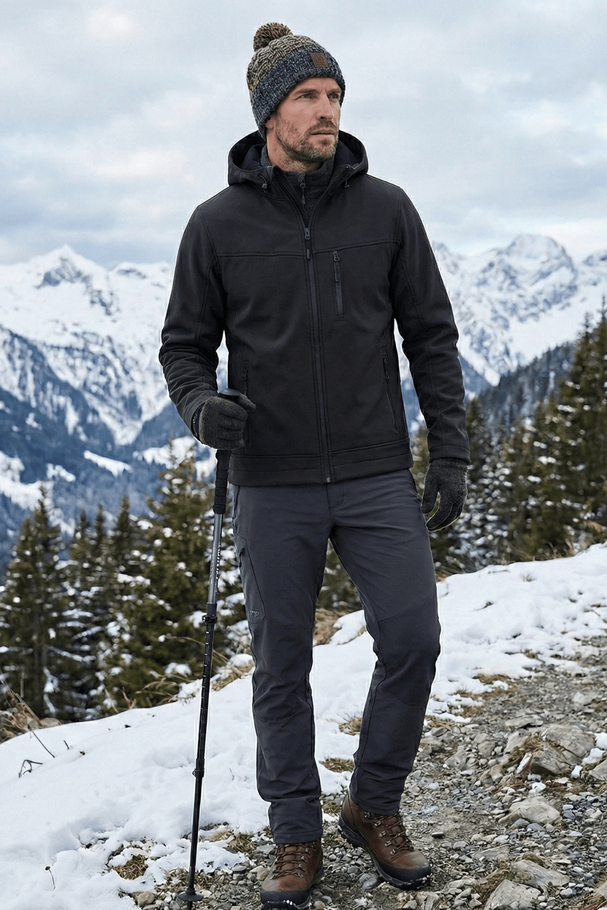 Erkek%20Mont%20İçi%20Polarlı%20Softshell%20Mont%20Su%20ve%20Rüzgar%20Geçirmez%20Kapüşonlu%20Spor%20Mont