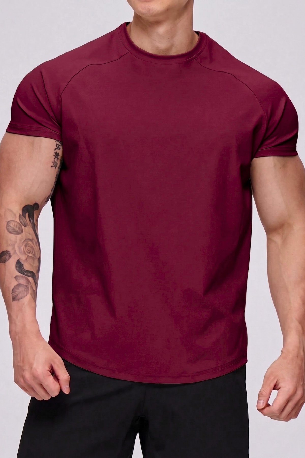 Erkek%20Spor%20Tişört%20Running%20Sports%20Gym%20Reglan%20Oval%20Kesim%20Penye%20T-shirt%20OVALT-SHİRT-Bordo