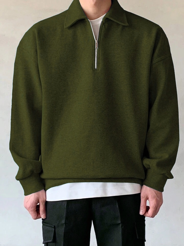 Erkek%20Polo%20Yaka%20Oversize%20Sweatshirt%20Yarım%20Fermuar%20Sweatshirt%20OVERSIZE-SWEATSHIRT