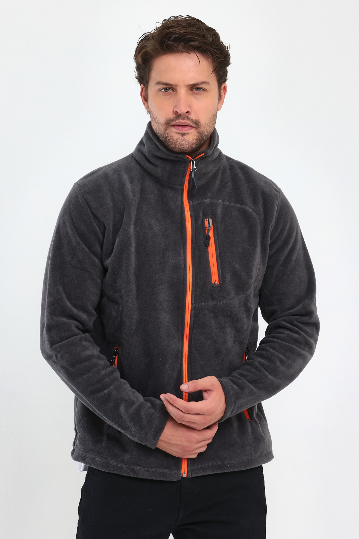 GENIUS Store%20Erkek%20Polar%20Tam%20Fermuarlı%203%20Cepli%20Outdoor%20Polar%20Ceket%20Tactical%20Flecee%20POLAR-GNS