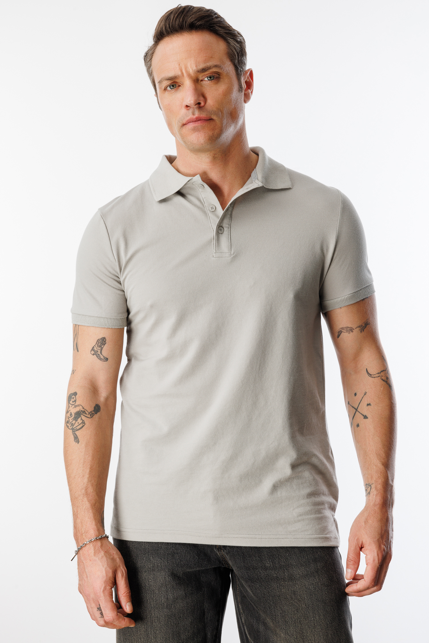  Erkek%202’li%20Çekmeyen%20Pamuklu%20Kumaş%20Regular%20Fit%20Standart%20Kesim%20Polo%20Yaka%20Tişört%20POLOYAKA-T-SHIRT2-SİYAH-GRİ