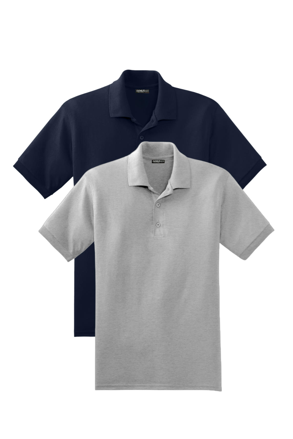  Erkek%202’li%20Çekmeyen%20Pamuklu%20Kumaş%20Regular%20Fit%20Standart%20Kesim%20Polo%20Yaka%20Tişört%20POLOYAKA-T-SHIRT2-LACİVERT-GRİ