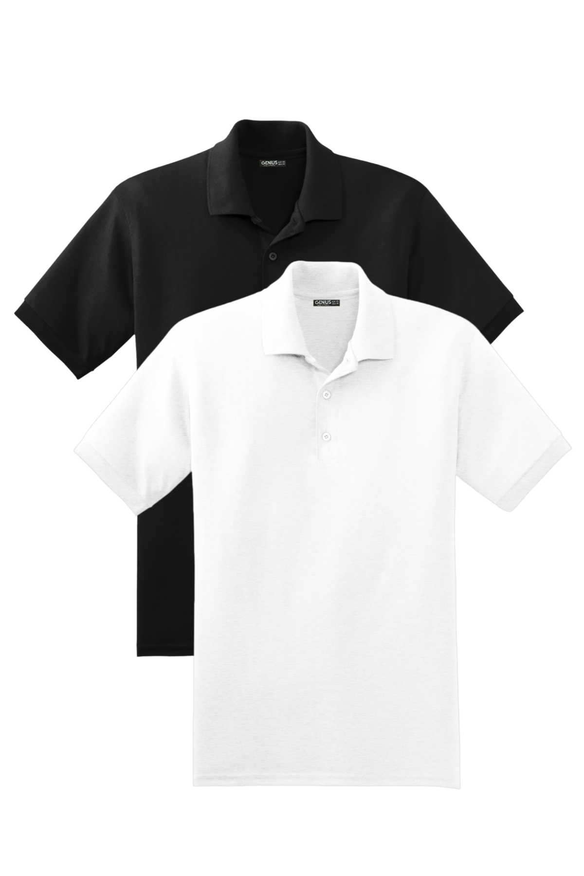  Erkek%202’li%20Çekmeyen%20Pamuklu%20Kumaş%20Regular%20Fit%20Standart%20Kesim%20Polo%20Yaka%20Tişört%20POLOYAKA-T-SHIRT2-SİYAH-BEYAZ