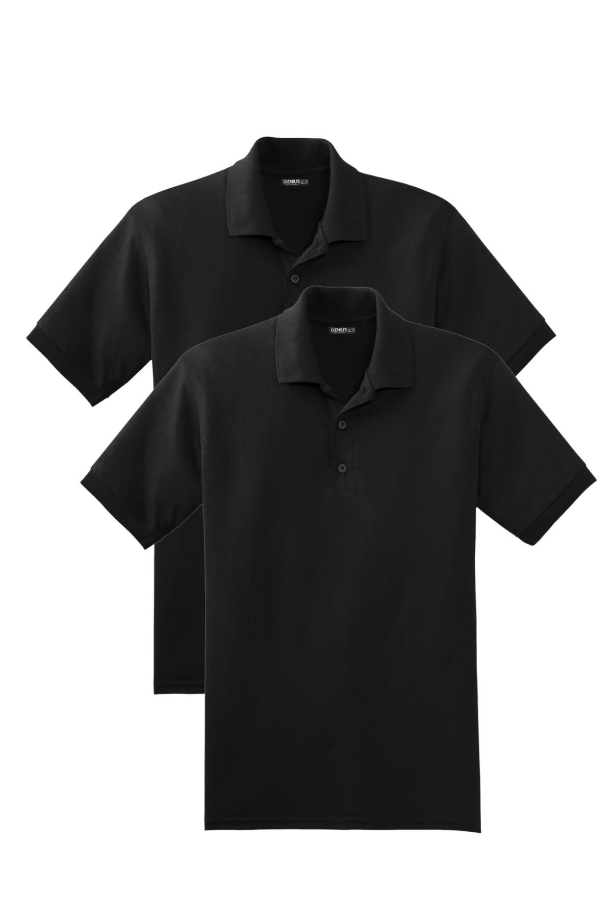  Erkek%202’li%20Çekmeyen%20Pamuklu%20Kumaş%20Regular%20Fit%20Standart%20Kesim%20Polo%20Yaka%20Tişört%20POLOYAKA-T-SHIRT2-SİYAH-SİYAH