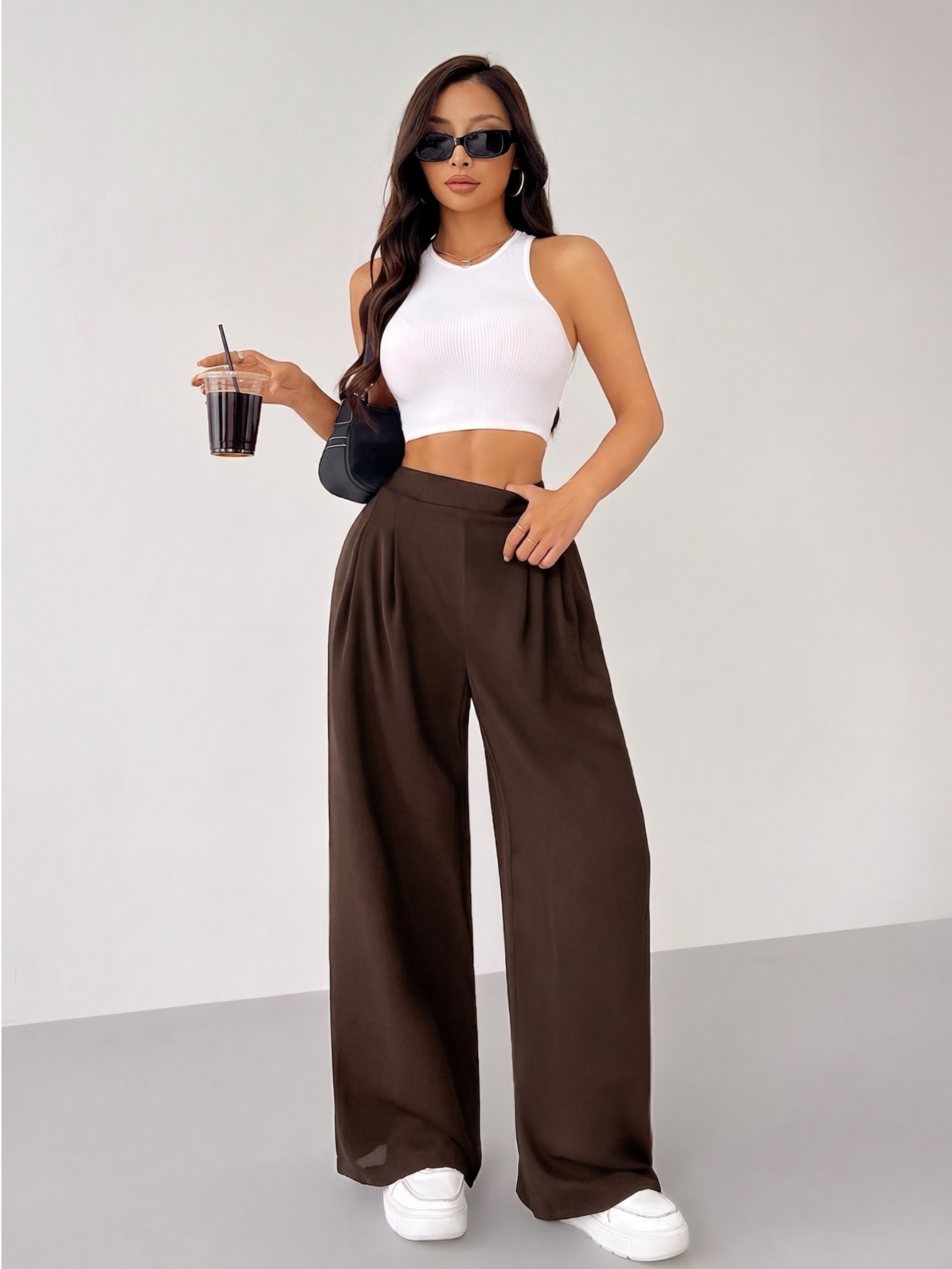 Kadın%20Pantolon%20Scuba%20Krep%20Kumaş%20Beli%20Lastikli%20Cepli%20Pileli%20Geniş%20Paça%20Palazzo%20Pantolon%20SCUBA-CREP-Kahverengi