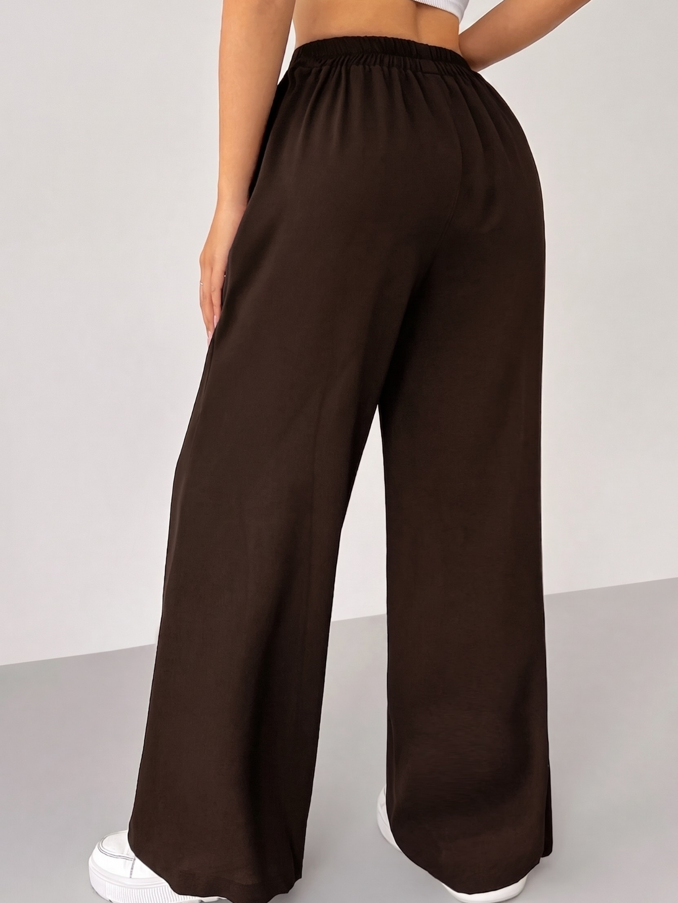 Kadın%20Pantolon%20Scuba%20Krep%20Kumaş%20Beli%20Lastikli%20Cepli%20Pileli%20Geniş%20Paça%20Palazzo%20Pantolon%20SCUBA-CREP-Kahverengi