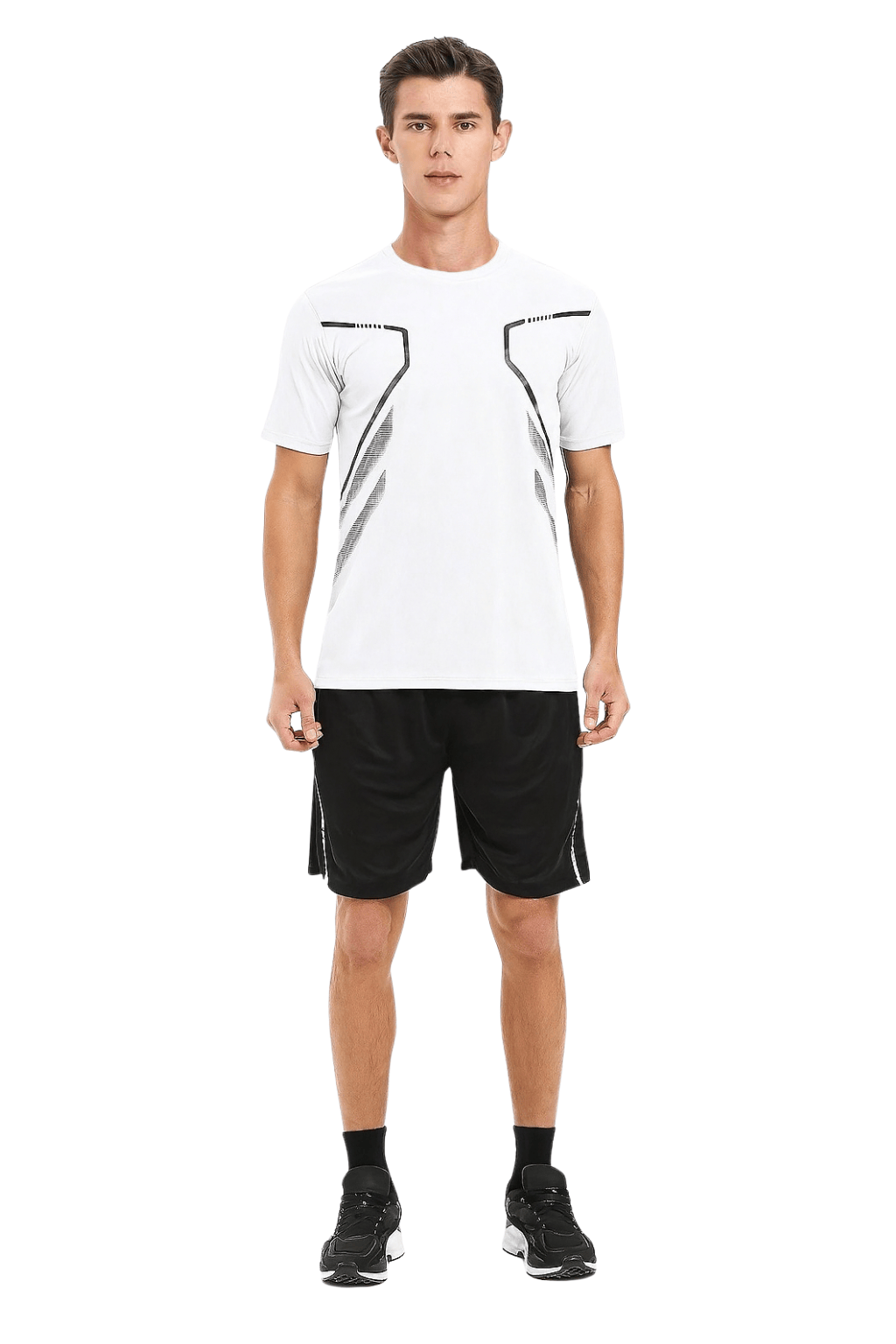 Erkek%20Spor%20Tişört%20Antreman%20Gym%20Polyester%20Erkek%20Sporcu T-shirt%20ŞERİTLİ-TİŞÖRT