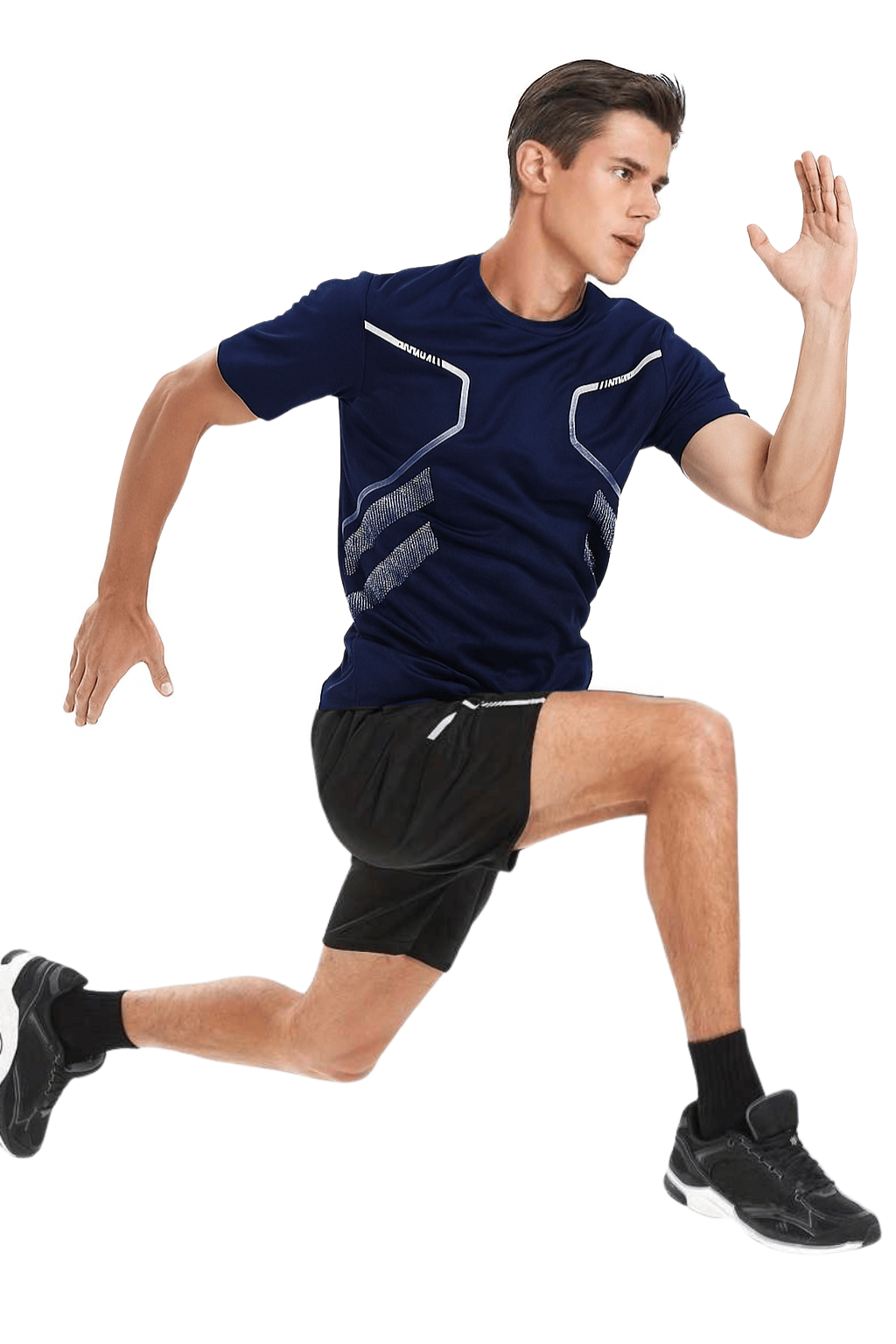 Erkek%20Spor%20Tişört%20Antreman%20Gym%20Polyester%20Erkek%20Sporcu T-shirt%20ŞERİTLİ-TİŞÖRT-Lacivert