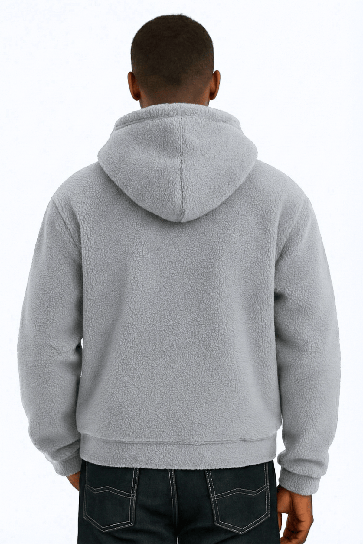 Genıus%20Store%20Erkek%20Kapüşonlu%20Polar%20Sherpa%20Kuzu%20Kumaş%20İçi%20Şardonlu%20Kapüşonlu Sweatshırt%20SHERPA-KAP-Gri