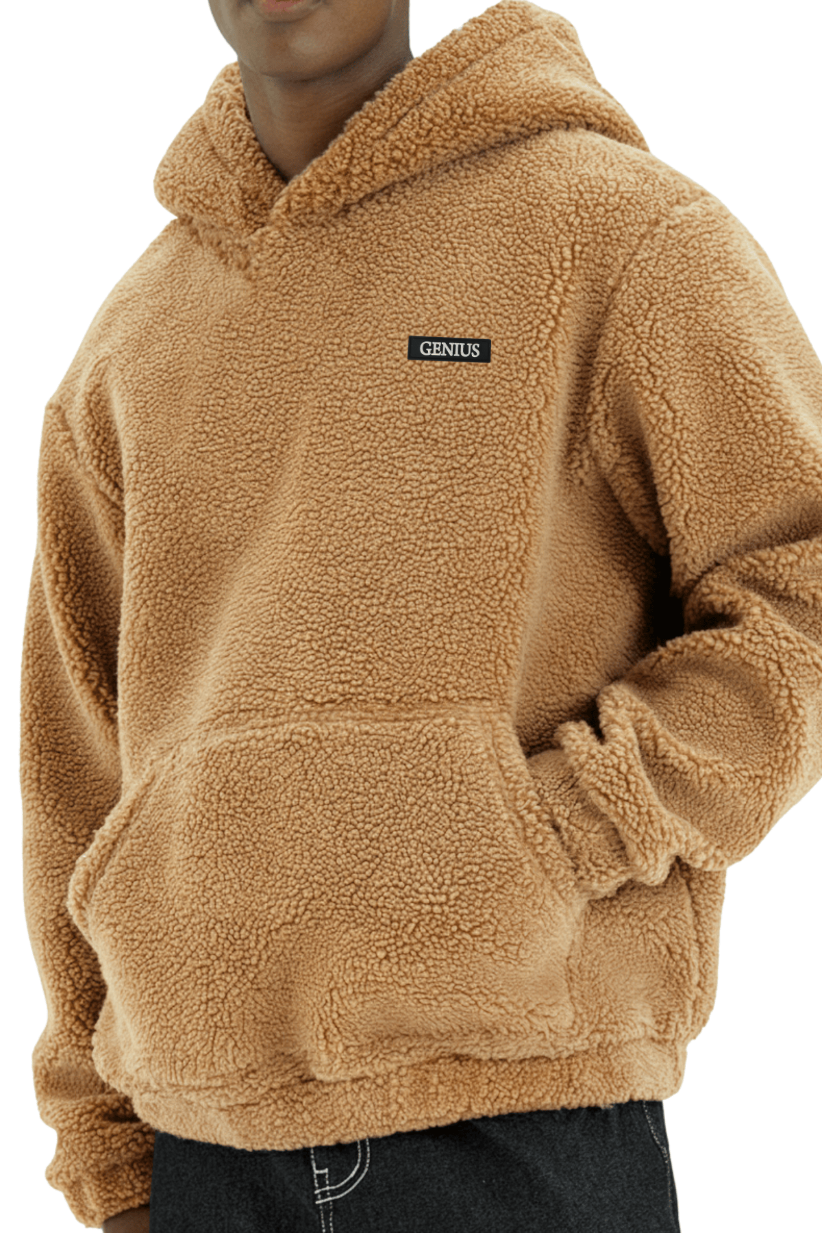 Genıus%20Store%20Erkek%20Kapüşonlu%20Polar%20Sherpa%20Kuzu%20Kumaş%20İçi%20Şardonlu%20Kapüşonlu Sweatshırt%20SHERPA-KAP