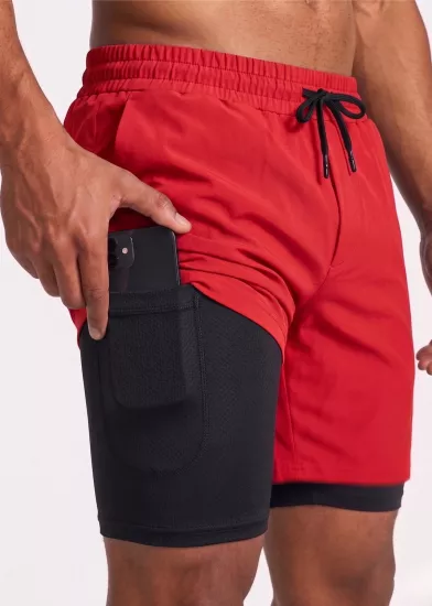 Erkek Running Hızlı Kuruma Micropoly Antrenman Halısaha Fitness Kısa Taytlı SPORCU-ŞORT1