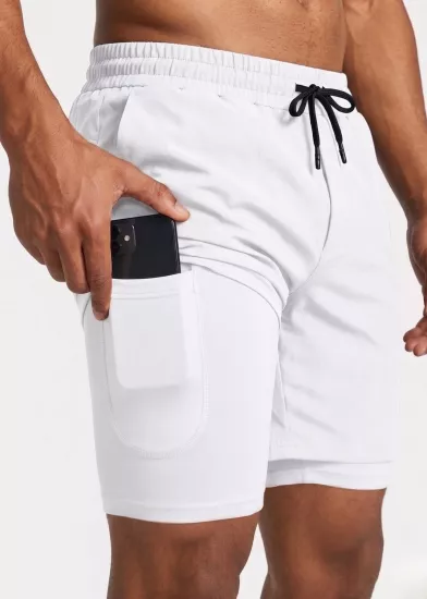 Erkek Running Hızlı Kuruma Micropoly Antrenman Halısaha Fitness Kısa Taytlı SPORCU-ŞORT1