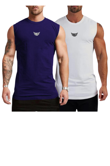 Erkek Nem Emici Hızlı Kuruma Atletik Teknik Performans Sporcu Sıfır Kol T-shirt MG-ATLET2