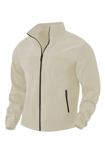 Genıus Store Erkek Polar Bato Yaka Tam Fermuarlı Cepli Polar BATO-POLAR