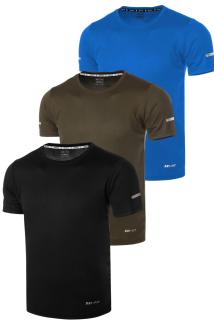 3’lü Erkek Nem Emici Hızlı Kuruma Atletik Spor T-shirt