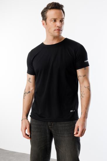 Erkek Nem Emici Hızlı Kuruma Atletik Teknik Performans Spor T-shirt DRIFIT-KISAKOLNEW-Siyah