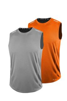 2’li Erkek Nem Emici Hızlı Kuruma Teknik Performans Sporcu Sıfır Kol T-shirt DRIFIT-SIFIRKOL2