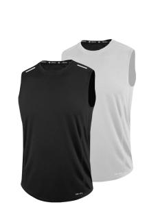 2’li Erkek Nem Emici Hızlı Kuruma Teknik Performans Sporcu Sıfır Kol T-shirt DRIFIT-SIFIRKOL2