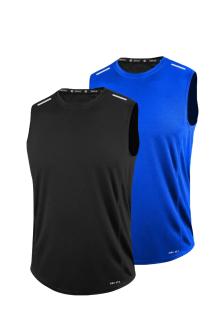2’li Erkek Nem Emici Hızlı Kuruma Teknik Performans Sporcu Sıfır Kol T-shirt DRIFIT-SIFIRKOL2