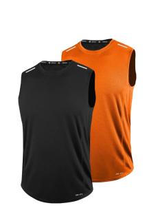 2’li Erkek Nem Emici Hızlı Kuruma Teknik Performans Sporcu Sıfır Kol T-shirt DRIFIT-SIFIRKOL2