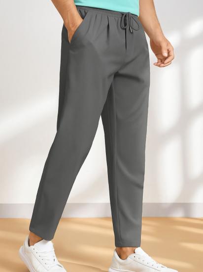 Erkek Pantolon Beli Lastikli Jogger Pantolon Cepli Fit Pantolon ERKEK-JOGGER-Füme