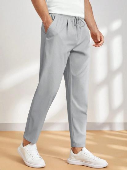 Erkek Pantolon Beli Lastikli Jogger Pantolon Cepli Fit Pantolon ERKEK-JOGGER-Gri