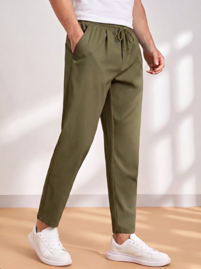 Erkek Pantolon Beli Lastikli Jogger Pantolon Cepli Fit Pantolon ERKEK-JOGGER-Haki