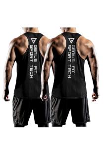 2'li Paket Erkek Dry Fit Y-back Gym Fitness Sporcu Atleti Genıus-fıt2