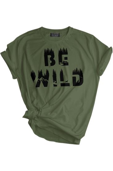 Store Unisex Baskılı Tişört Outdoor Normal Kalıp Tshirt